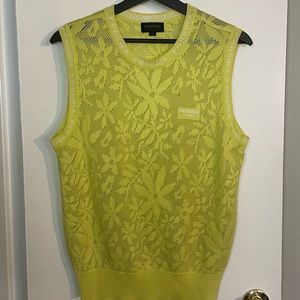 SOLD Renoma Sports Club Paris Vintage 90s Lace Green Tennis Sweater